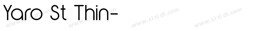 Yaro St Thin字体转换